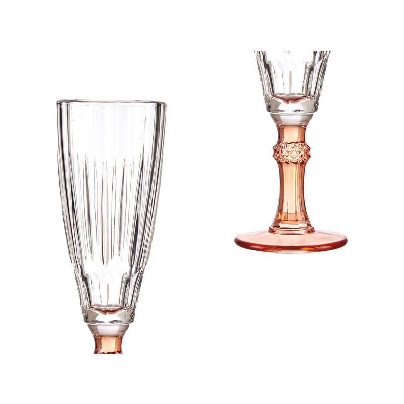 BICCHIERE CAVA COLOR SALMONE 170ML