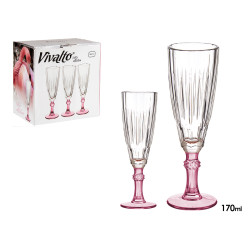 COUPE CAVA COULEUR ROSE 170ML