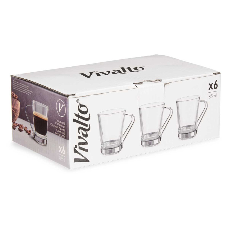 CHAVENA VIDRO ASA METAL 85 ML