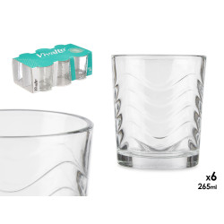 SET 6 VASOS 265ML ONDAS SELLA