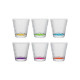 GOBELET VERRE LARME TRANSP COULEUR 310 ML