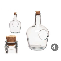 CARAFFA CON FORO 4L TAPPO SUGHERO