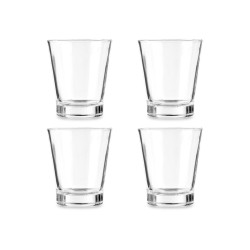 SET 4 GLASS COFFEE CUPS 85ML