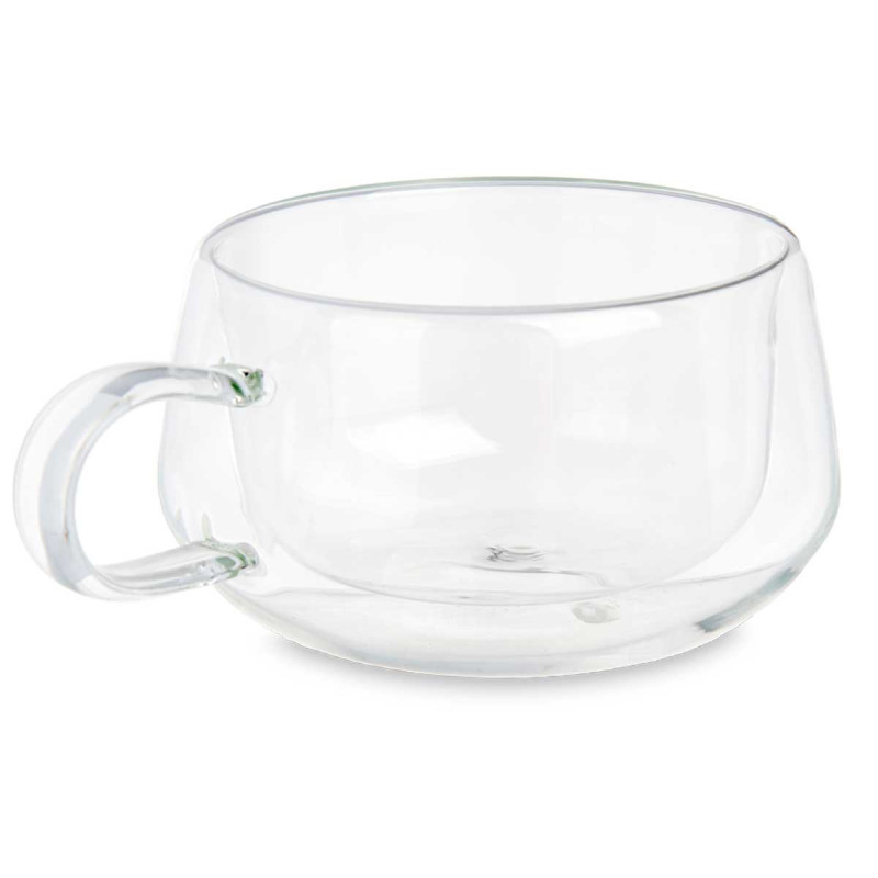 TAZZA DA TÈ DOPPIA IN BOROSILICATO 280 ML