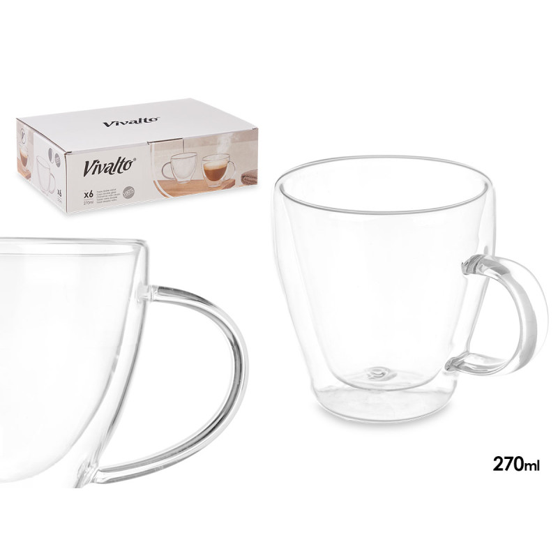 TAZZA DA COLAZIONE IN BOROSILICATO 270 ML