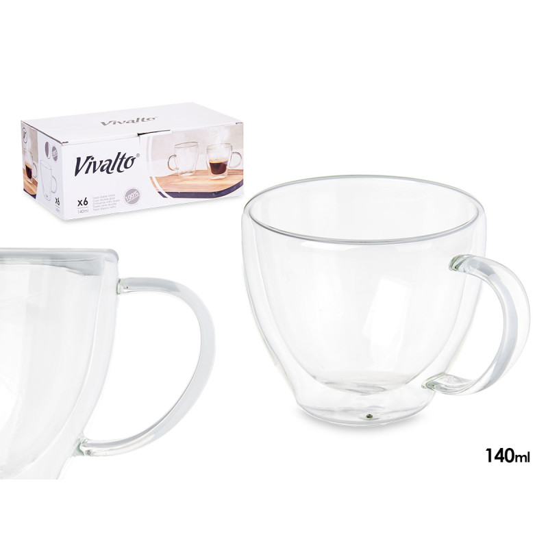 TAZZA DA CAFFÈ IN BOROSILICATO 140 ML