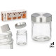 SET 4 BARATTOLO ROTONDO TAPPO ACCIAIO 300ML