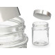 SET 4 ROUND JARS STEEL LID 300ML