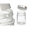 SET 4 ROUND JARS STEEL LID 300ML