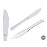 SET 12 COLTELLO PLASTICA ARGENTATO  
