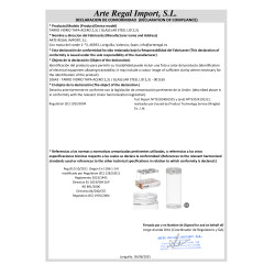 TARRO VIDRIO TAPA ACERO 2,3L