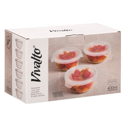 TRANSPARENT ROUND LUNCH BOX