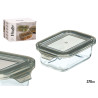 GRAY RECTANGULAR LUNCH BOX