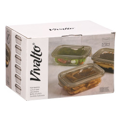 BOITE A LUNCH RECTANGULAIRE GRISE