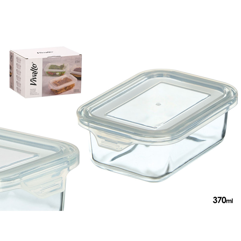 LUNCH BOX RETTANGOLARE TRASPARENTE