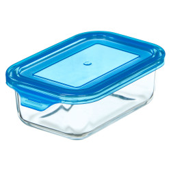 BLUE RECTANGULAR LUNCH BOX