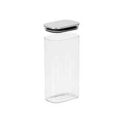 TARRO RECTANGULAR BOROSILICATO 1,8L TAPA ACERO