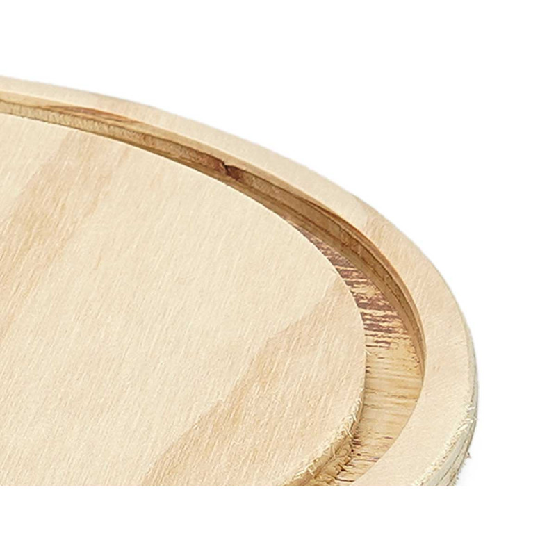 CUPULA CRISTAL CON BASE MADERA 20 DIAM X 30CM