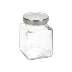 FRASCO QUAD VIDRO TRANS C/TAMPA 100ML