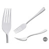 SET 12 PLASTIC SILVER FORK