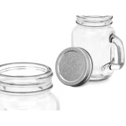 BARATTOLO QUADR VETRO TRASP C/COPERCHIO- 120ML