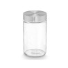 ROUND GLASS JAR 1L STEEL LID