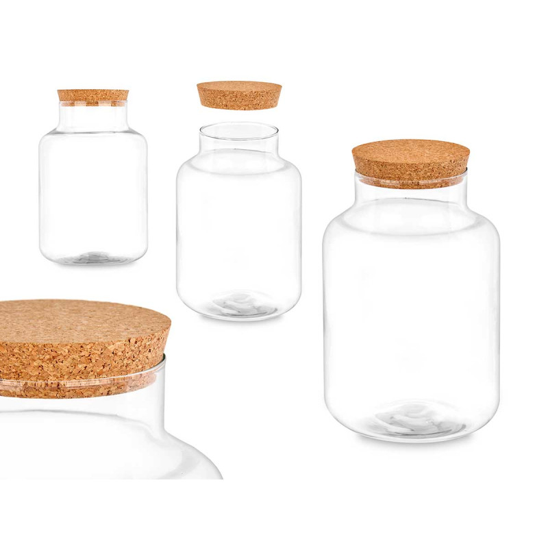 VASO CILINDRICO CON FORO TAPPO SUGHERO