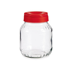 FRASCO VIDRO 1,7L TAMPA VERMELHA 