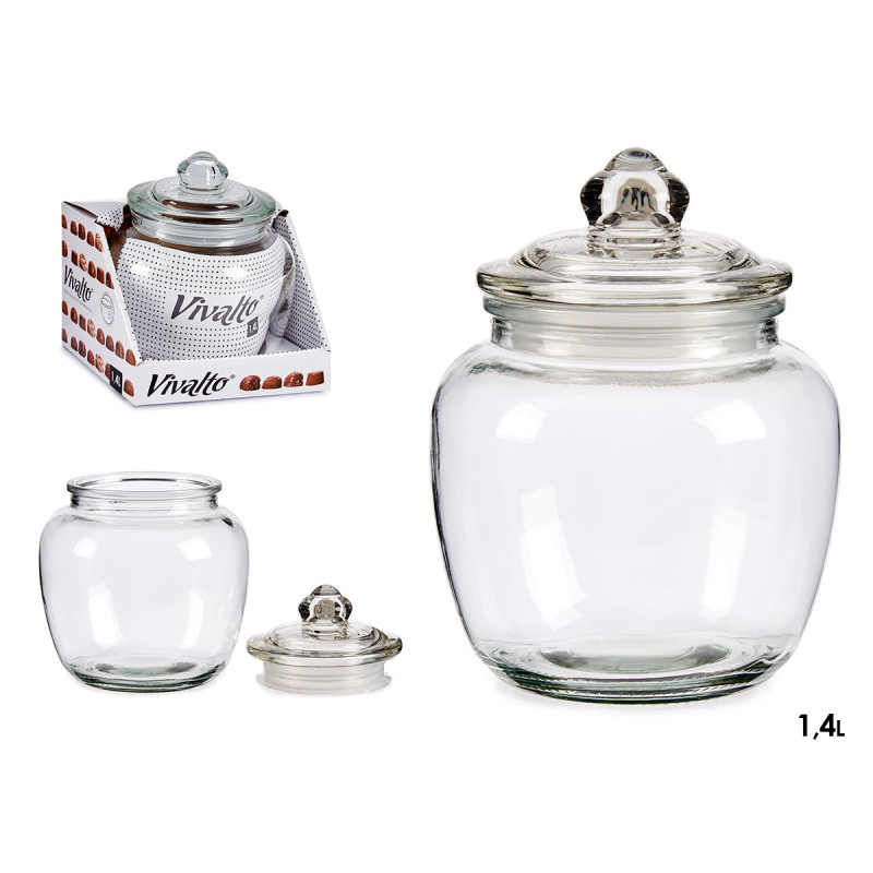 POT VERRE HERMETIQUE 1,4L