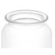 ROUND SMOOTH GLASS JAR WITH LID 600ML