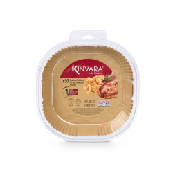 SET 50 PIÈCES MOULE PAPIER FRITEUSE AIR CARRÉ GRAN