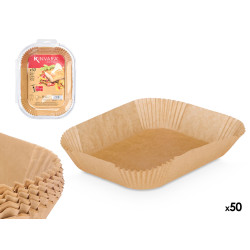 SET 50 RECTANGULAR AIR FRYER PAPER LINERS
