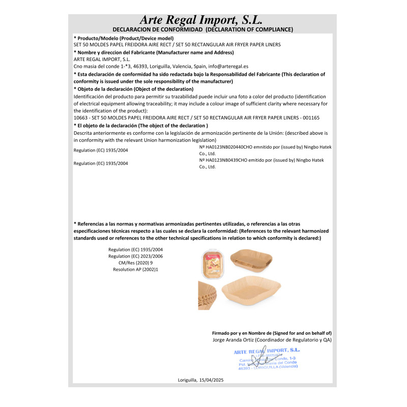 SET 50 MOULES PAPIER FRITEUSE À AIR RECTANGULAIRES