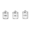 SET 3 POTS EN VERRE COUVERCLE ALUMINIUM 350ML