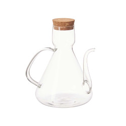 GALHETEIRO BOROSILICATO COM TAMPA CORTIÇA 1000ML