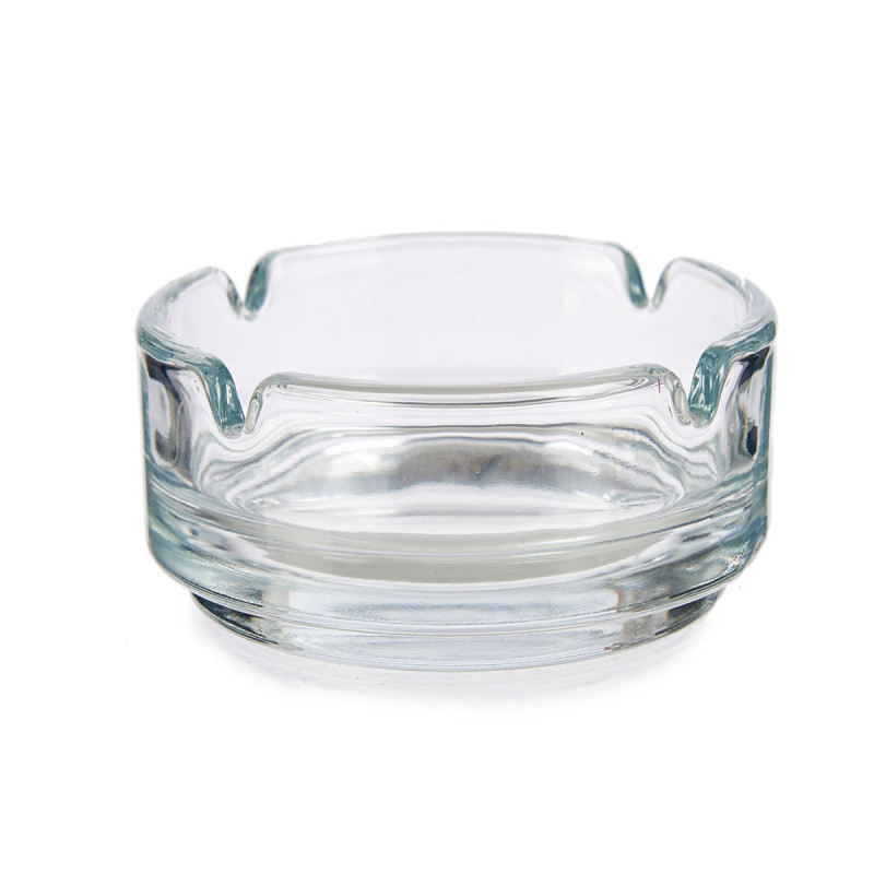 SET 2 GLASS ASHTRAY 7,2CM