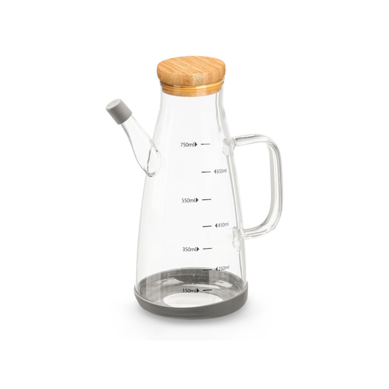 OLIERA BOROSILICATO 750ML TAPPO BAMBU