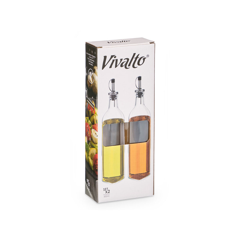 SET ACEITERA VINAGRERA CRISTAL 500ML