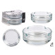SET 2 POSACENERE VETRO 9 CM