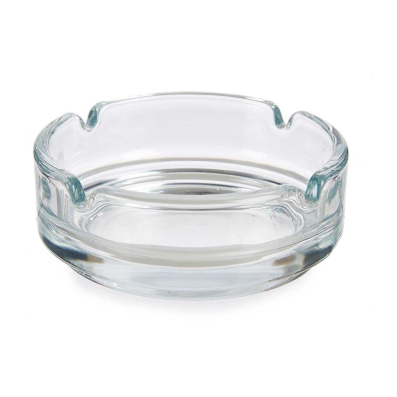  SET 2 CENDRIER VERRE 9CM