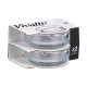 SET 2 GLASS ASHTRAY 9CM