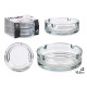 SET 2 CENDRIER VERRE GRAND 10,5CM 
