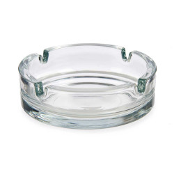 SET 2 10,5CM BIG GLASS ASHTRAY 