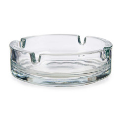 SET 2 CENDRIER VERRE GRAND 10,5CM 