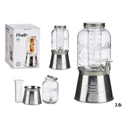 3800ML JUG WITH SUPPORT AND COOLER SILVER 