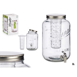 8000ML JAR WITH COOLER SILVER 