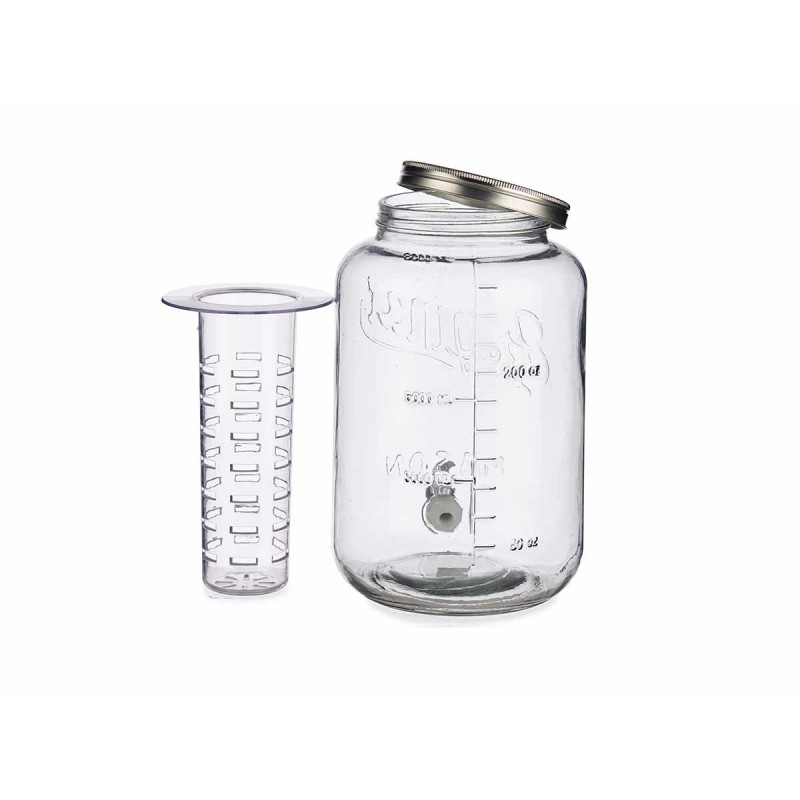 JARRA CON ENFRIADOR 8000ML PLATA