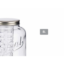 PICHET AVEC REFROIDISSEUR 8000ML ARGENTE 