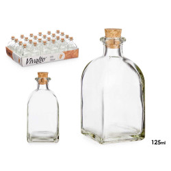 FRASQUE VERRE 125 ML COUVERCLE LIEGE 