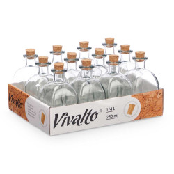 FRASCA VIDRIO 250 ML TAPON CORCHO